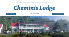 Desktop Screenshot of cheminislodge.ca